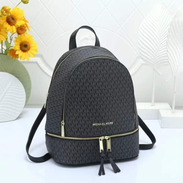 Stylish Mirror Copy Women Black Backpack