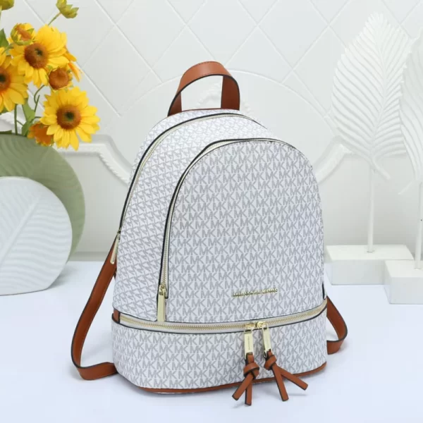 Stylish Mirror Copy Women White Backpack