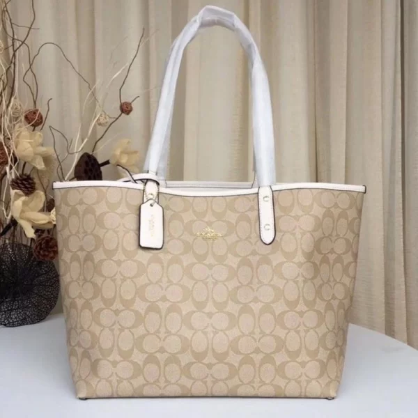 City Premium Quality Shoulder Tote Beige Bag