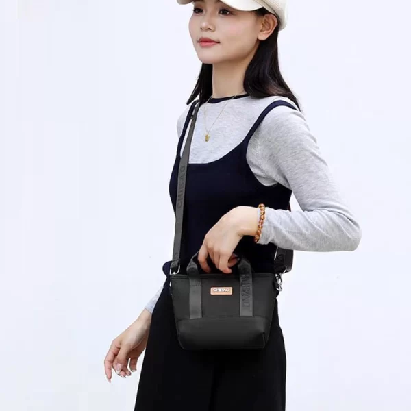 Ladies Canvas Mini Tote Black Bag