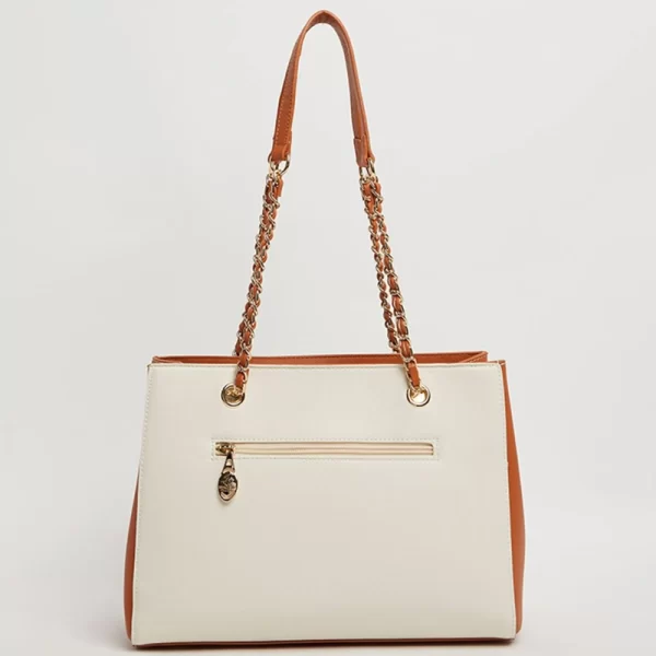 Premium Quality Beverly Hills Polo Club Shoulder White Tan Bag