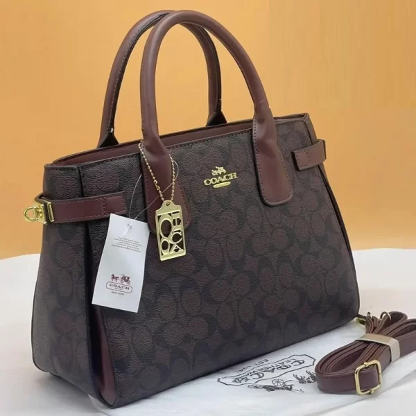 Premium Quality Luxury Coffee Satchel Bag For Ladies