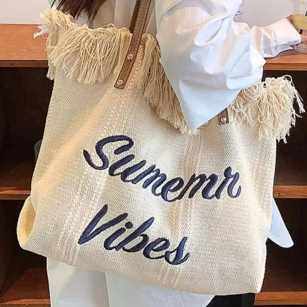 Summer Vibes Women Shoulder Beige Bag