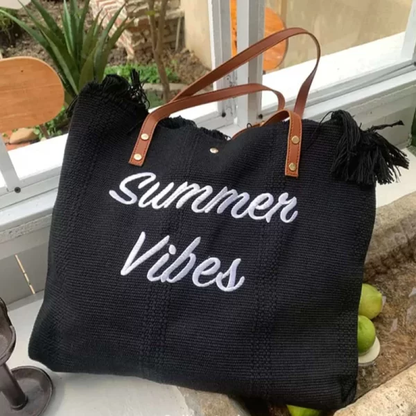 Summer Vibes Women Shoulder Black Bag