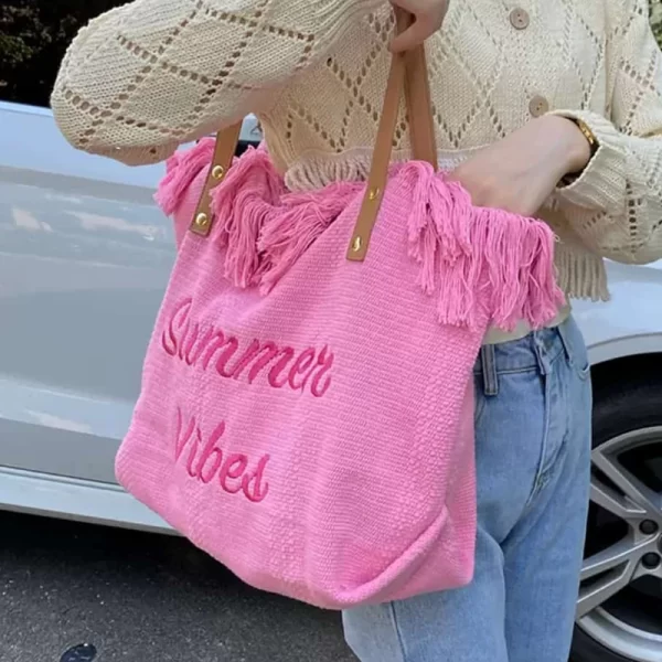 Summer Vibes Women Shoulder Pink Bag